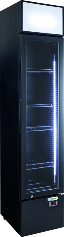 Armadio Refrigerato Statico 162 L Nero Porta Doppio Vetro G-SNACKBC160H