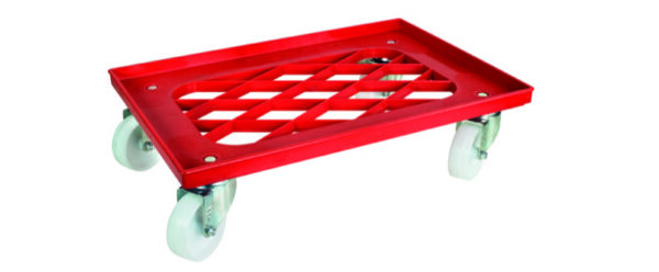 Carrello Portacassette per Impasti Pizza 60x40 cm Vasca ABS CB1449