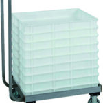 Carrello Portacassette per Impasti Pizza 60x40 cm con Manico Inox CB1444