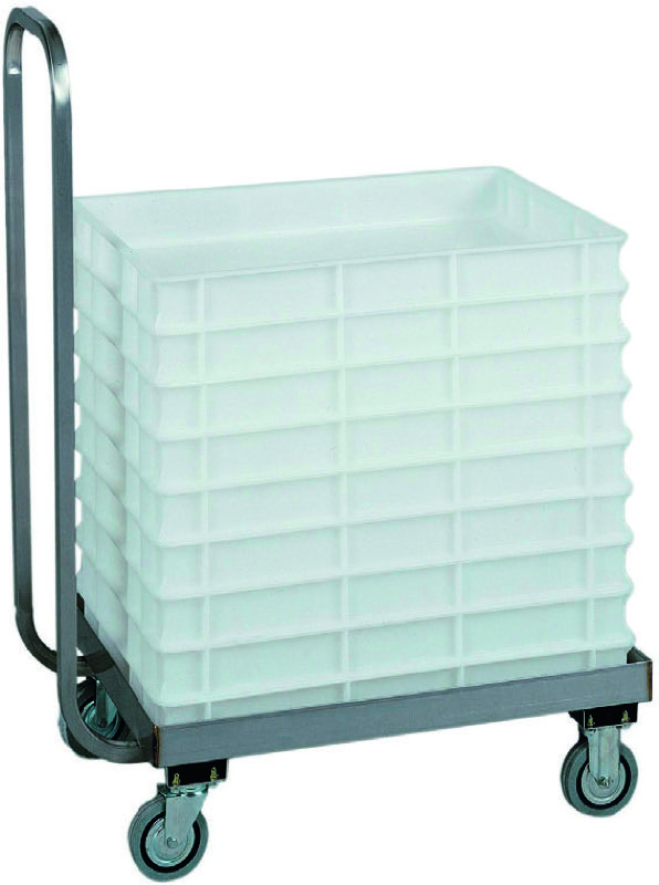 Carrello Portacassette per Impasti Pizza 60x40 cm con Manico Inox CB1444