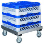 Carrello Portacestelli Vasca Inox senza Manico CP1446