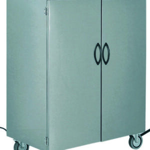 Mobiletto Scaldapiatti Inox 120 Piatti con 2 Freni MS1866RF2