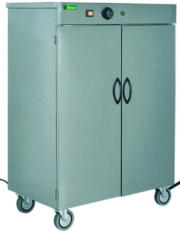 Mobiletto Scaldapiatti Inox 120 Piatti con 2 Freni MS1866RF2