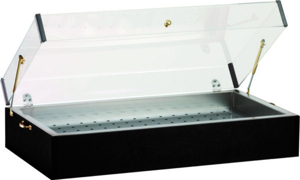 Espositore Ghiacciaia in Legno Carbon 90x49 cm A1290