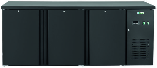Retro Banco Bar Refrigerato Ventilato 425 L Nero G-DC310