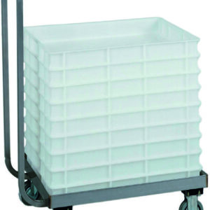 Carrello Portacassette per Impasti Pizza 60x40 cm con Manico Inox CB1444 - 2