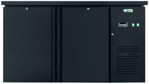 Retro Banco Bar Refrigerato Ventilato 280 L Nero G-DC210