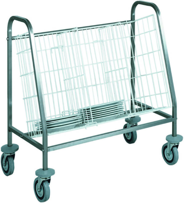 Carrello Portapiatti 100 Piatti con Frenate