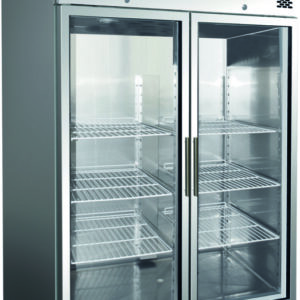 Armadio Refrigerato GN 2/1 Ventilato Positivo TN 2 Porte a Vetro 1325 L G-GN1410 - 2