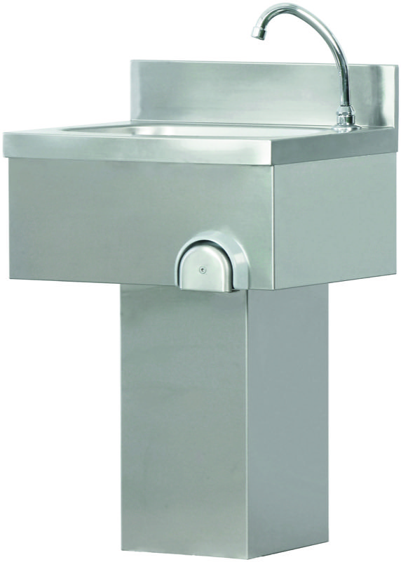 Lavamani a Colonna 50x40 cm Comando a Ginocchio LC50