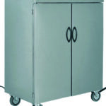Mobiletto Scaldapiatti Inox 100 Piatti con 2 Freni MS1862RF2