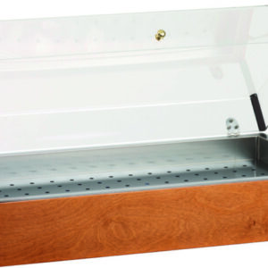 Espositore Ghiacciaia in Legno Noce 90x49 cm A1290
