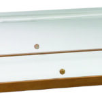 Vetrinetta in Legno con Cupola Noce 70x50 cm A1299