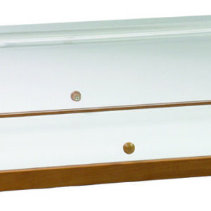 Vetrinetta in Legno con Cupola Noce 70x50 cm A1299