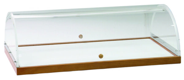 Vetrinetta in Legno con Cupola Noce 70x50 cm A1299
