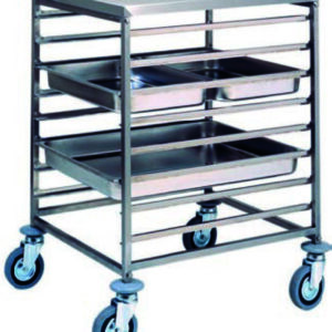 Carrello Portateglie 8xGN2/1 o 16xGN1/1 65x62 cm - 4