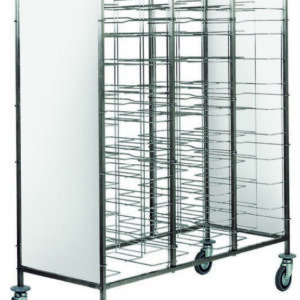 Carrello Portavassoi Guide A Filo 30 Vassoi Pannello Bianco 138x62 cm - 2