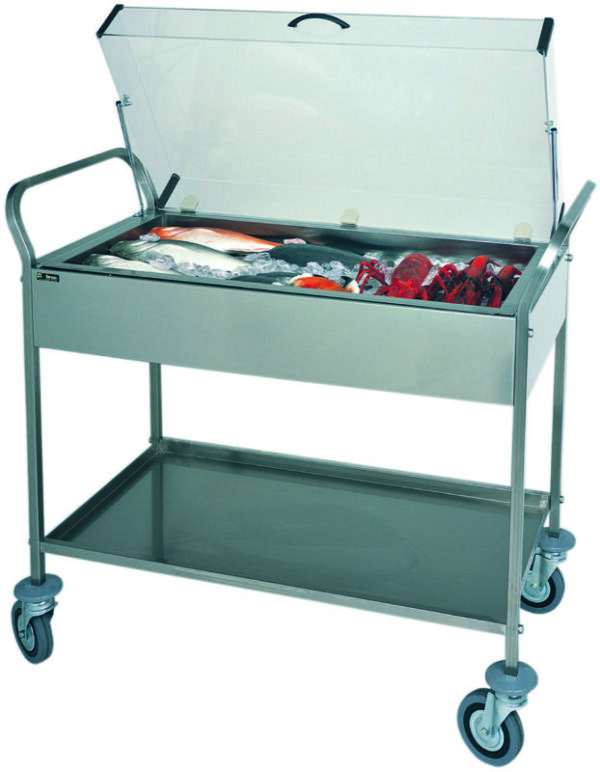 Carrello Refrigerato con Piastre Eutettiche e Cupola Plexiglass