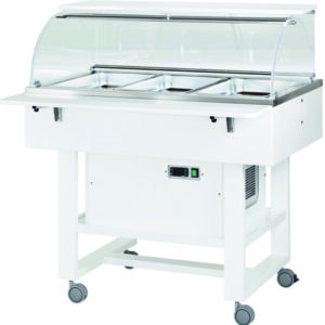 Carrello Refrigerato in Legno 3xGN1/1 Cupola Semicircolare Negativo CLR2787NBT - 2