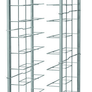 Carrello Portavassoi Guide A Filo 12 Vassoi 52x62 cm - 1