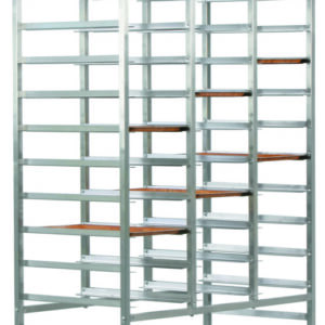 Carrello Portavassoi Rinforzato 30 Vassoi 118x62 cm - 1
