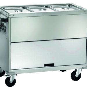 Carrello Termico Bagnomaria Armadiato Temperature Differenziate 3xGN1/1 130x68 c - 3
