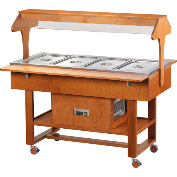 Espositore Refrigerato in Legno con Luce Neon
