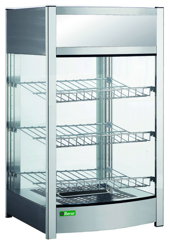 Vetrina Riscaldata da Banco con Griglie Antine Plexiglass