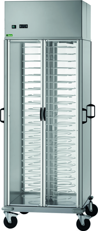 Carrello Portapiatti Refrigerato Griglie Plastificate