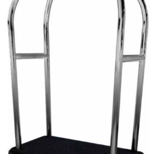Carrello Portavaligie con Appendiabiti Ruote Pneumatiche - 2