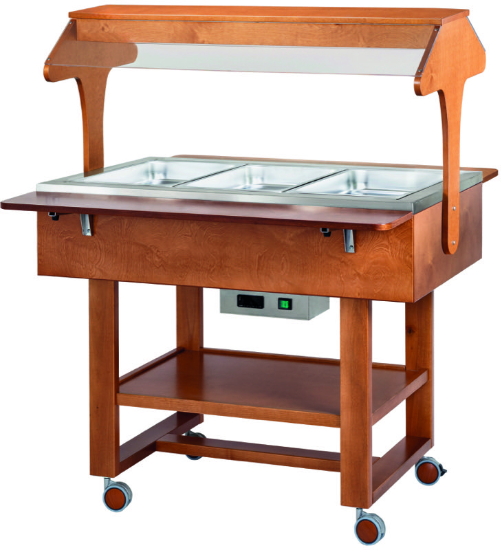 Carrello Termico a Bagnomaria 3 x GN 1/1 111x82/112 cm