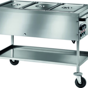 Carrello Termico Bagnomaria Temperature Differenziate 3xGN1/1 117x67 cm - 3