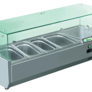 Vetrina Refrigerata per Pizza + con 4 GN1/3 e 1 GN1/2 - 2