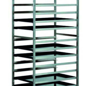 Carrello Portateglie Pasticceria 20 Teglie 52x72 cm - 2