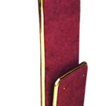 Carrello Portavaligie Pieghevole Rosso 56x70 cm