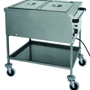 Carrello Termico a Secco 2 Vasche GN1/1 84x65 cm - 1
