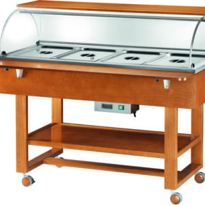 Espositore Termico a Bagnomaria 4 x GN 1/1 e Piano Appoggio - 1
