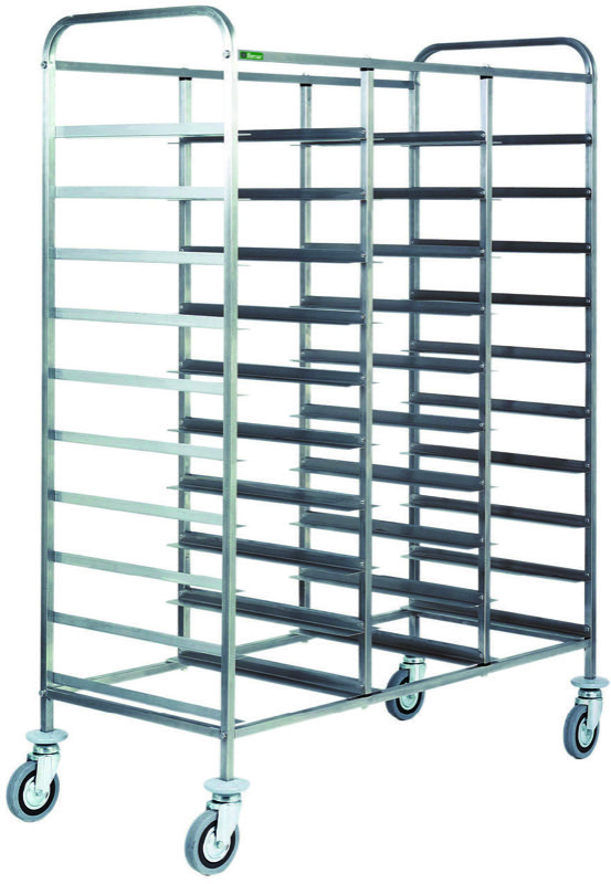 Carrello Portavassoi 30 Vassoi 117x62 cm