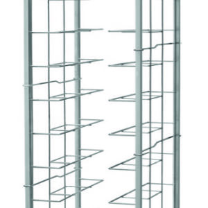Carrello Portavassoi Guide A Filo 10 Vassoi 55x62 cm - 4