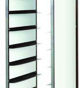 Carrello Portavassoi Pannello Bianco 10 Vassoi 45x62 cm - 1