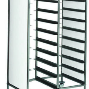 Carrello Portavassoi Pannello Bianco 20 Vassoi 81x62 cm - 1