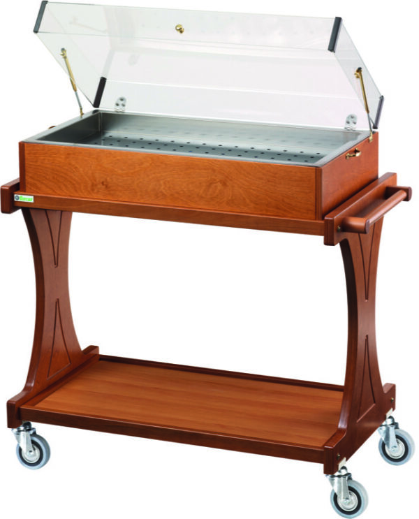 Carrello Refrigerato in Legno con Piastre Eutettiche 2 Piani CL2785