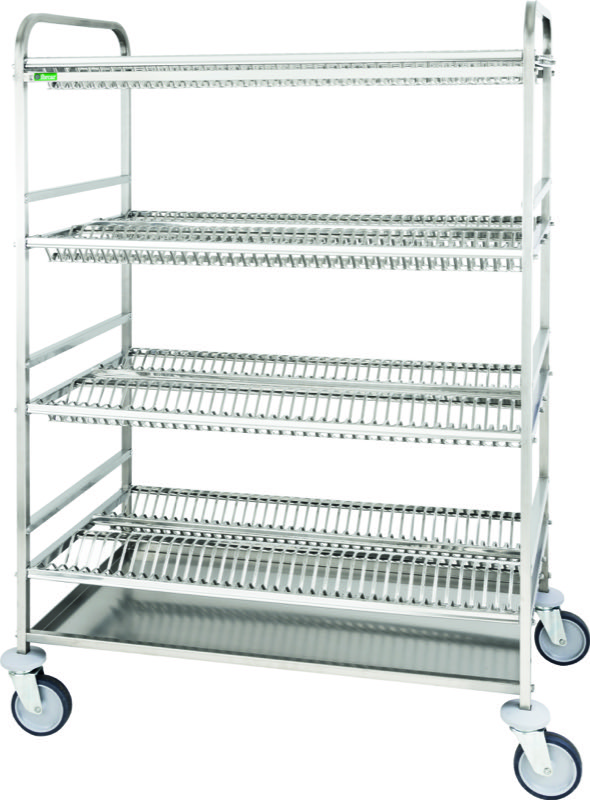Carrello Scolapiatti 4 Piani 110x62 cm