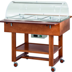 Carrello Termico a Bagnomaria 3 x GN 1/1 con Cupola 111x82/112 cm - 5