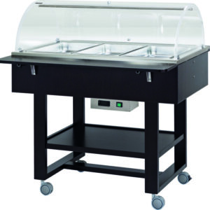 Carrello Termico a Bagnomaria 3 x GN 1/1 con Cupola 111x82/112 cm - 3