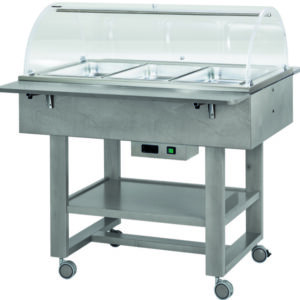 Carrello Termico a Bagnomaria 3 x GN 1/1 con Cupola 111x82/112 cm - 4