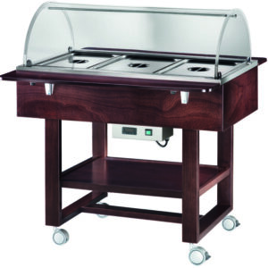 Carrello Termico a Bagnomaria 3 x GN 1/1 con Cupola 111x82/112 cm - 6
