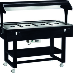 Espositore Termico a Bagnomaria 4 x GN 1/1 con Luce Neon - 3