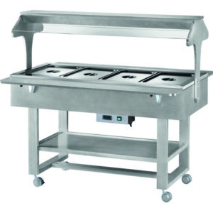 Espositore Termico a Bagnomaria 4 x GN 1/1 con Luce Neon - 4