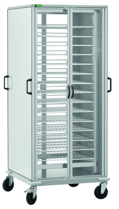 Carrello Portapiatti Armadiato 10xGN 2/1 Griglie Verniciate CG1439A